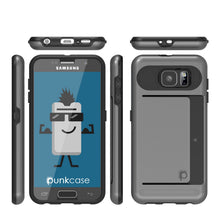 Load image into Gallery viewer, Galaxy S6 EDGE Plus Case PunkCase CLUTCH Grey Series Slim Armor Soft Cover Case w/ Screen Protector (Color in image: Silver)