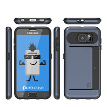 Charger l'image dans la galerie, Galaxy S6 EDGE Case PunkCase CLUTCH Navy Series Slim Armor Soft Cover Case w/ Screen Protector (Color in image: Pink)