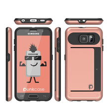 Load image into Gallery viewer, Galaxy S6 EDGE Case PunkCase CLUTCH Rose Gold Series Slim Armor Soft Cover Case w/ Screen Protector (Color in image: Gold)