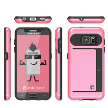 Load image into Gallery viewer, Galaxy S7 EDGE Case PunkCase CLUTCH Pink Series Slim Armor Soft Cover Case w/ Screen Protector (Color in image: Gold)