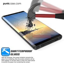 Charger l'image dans la galerie, Galaxy Note 9 Black Punkcase Glass SHIELD Tempered Glass Screen Protector 0.33mm Thick 9H Glass
