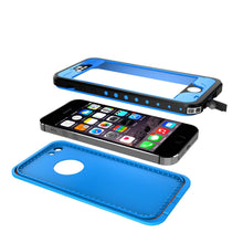 Load image into Gallery viewer, iPhone 5S/5 Waterproof Case, PunkCase StudStar Light Blue Water/Shock/Dirt Proof | Lifetime Warranty (Color in image: white)
