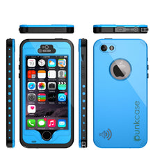Load image into Gallery viewer, iPhone 5S/5 Waterproof Case, PunkCase StudStar Light Blue Water/Shock/Dirt Proof | Lifetime Warranty (Color in image: black)