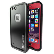 Load image into Gallery viewer, iPhone 6S+/6+ Plus Waterproof Case, Punkcase SpikeStar Red Thin Fit 6.6ft Underwater IP68 | Warranty (Color in image: red)