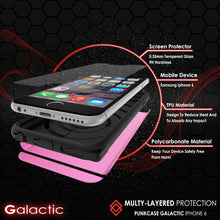 Load image into Gallery viewer, iPhone 6s Plus/6 Plus Case PunkCase Galactic Pink Slim w/ Tempered Glass Protector Lifetime Warranty (Color in image: gold)