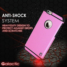 Load image into Gallery viewer, iPhone 6s Plus/6 Plus Case PunkCase Galactic Pink Slim w/ Tempered Glass Protector Lifetime Warranty (Color in image: rose gold)