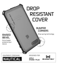 Charger l'image dans la galerie, iPhone 8+ Plus Waterproof Case, Ghostek Nautical Series for iPhone 8+ Plus | Slim Underwater Protection | Adventure Duty | Swimming (Black) (Color in image: Pink)