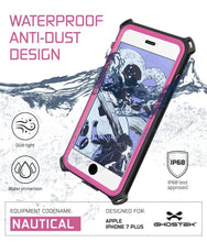 Charger l'image dans la galerie, WATERPROOF ANTI-DUST DESIGN Dust tight S Water immersion IP68 Certified test approved EQUIPMENT CODENAME: DESIGNED FOR NAUTICAL (PHN so m GHOSTeK IPHONE 7 PLUS (Color in image: Green)