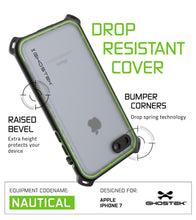 Load image into Gallery viewer, iPhone 7 Waterproof Case, Ghostek Nautical Series for iPhone 7 | Slim Underwater Protection| Adventure Duty | Ultra Fit | Swimming (Green) (Color in image: Red)