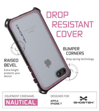 Load image into Gallery viewer, iPhone 7 Case, Ghostek Nautical Series for iPhone 7 Case | PINK (Color in image: Black)