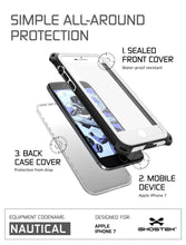 Load image into Gallery viewer, iPhone 7 Case, Ghostek Nautical Series for iPhone 7 Case | WHITE (Color in image: Black)