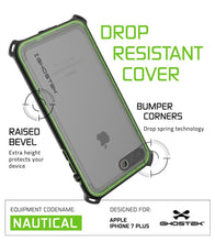 Charger l'image dans la galerie, iPhone 7+ Plus case, Ghostek®  Nautical Series  for iPhone 7+ Plus Rugged Heavy Duty Case |  GREEN