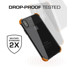 Load image into Gallery viewer, iPhone X Crystal Clear Case, Ghostek Covert2 Soft Skin Cover with Silicone Gel Corners | Enhanced State of the Art Fabrication | Face ID Compatible & Supports Wireless Charging | Orange (Color in image: Red)