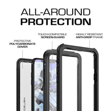 Load image into Gallery viewer, iPhone X Waterproof Case, Ghostek Nautical Military Grade Shock & Drop Tested | Face ID Compatible – Retail Packaging | Black (Color in image: Light Green)