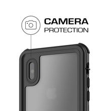 Load image into Gallery viewer, iPhone X Waterproof Case, Ghostek Nautical Military Grade Shock & Drop Tested | Face ID Compatible – Retail Packaging | Black