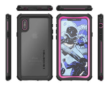 Load image into Gallery viewer, Ghostek Nautical Ultra Slim iPhone X Waterproof Case Fully Sealed Drop Resistant | Swimming Fishing Boating Snorkeling Jet Skiing Sailing Canoeing Kayaking Surfing Scuba Diving | Pink