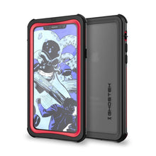 Load image into Gallery viewer, Apple iPhone X Waterproof Case, Ghostek Nautical Underwater Full Sealed Cover | Military Grade Standard Drop Tested Certified + Built-In Screen Protector | Red (Color in image: Red)