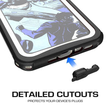 Load image into Gallery viewer, iPhone X Waterproof Case, Ghostek Nautical Series Full Body Shockproof Armor Design | Dustproof Snowproof Dirtproof Underwater Swimming Diving Floating Slim Fit Supports Wireless Charging | White (Color in image: Red)