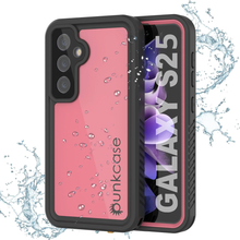 Load image into Gallery viewer, Galaxy S25 Étui imperméable Punkcase Studstar rose mince 6,2 pieds sous-marine IP68 Choc / neige