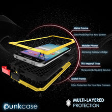Charger l'image dans la galerie, Galaxy S6 EDGE Case, PUNKcase Metallic Neon Shockproof Slim Metal (Color in image: black)