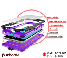 Load image into Gallery viewer, iPhone 6s/6 Waterproof Case, PunkCase StudStar Purple w/ Attached Screen Protector | Lifetime Warranty (Color in image: black)