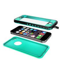 Load image into Gallery viewer, iPhone 5S/5 Waterproof Case, PunkCase StudStar Teal Case Water/Shock/Dirt Proof | Lifetime Warranty (Color in image: white)