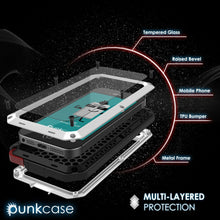 Charger l'image dans la galerie, iPhone SE/5/5s Case, Punkcase® METALLIC Series WHITE w/ TEMPERED GLASS | Aluminum Frame (Color in image: Black)