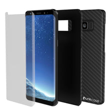Charger l'image dans la galerie, Galaxy S8 Plus Case, PunkCase CarbonShield, Jet Black