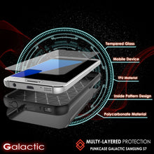 Charger l'image dans la galerie, Galaxy s7 Case PunkCase Galactic Black Series Slim Armor Soft Cover Case w/ Tempered Glass (Color in image: gold)