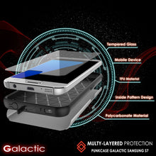Load image into Gallery viewer, Galaxy s7 Case PunkCase Galactic Silver Slim Protective Armor Soft Cover Case w/ Tempered Glass (Color in image: black)