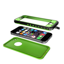Load image into Gallery viewer, iPhone 5S/5 Waterproof Case, PunkCase StudStar Light Green Case Water/ShockProof | Lifetime Warranty (Color in image: white)
