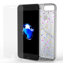 Charger l'image dans la galerie, iPhone 8+ Plus Case, PunkCase LIQUID Silver Series, Protective Dual Layer Floating Glitter Cover (Color in image: gold)