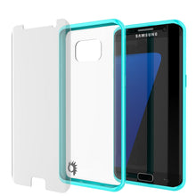 Load image into Gallery viewer, S7 Edge Case Punkcase® LUCID 2.0 Teal Series w/ PUNK SHIELD Screen Protector | Ultra Fit (Color in image: teal)