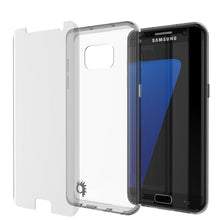 Charger l'image dans la galerie, S7 Edge Case Punkcase® LUCID 2.0 Crystal Black Series w/ PUNK SHIELD Screen Protector | Ultra Fit (Color in image: crystal black)