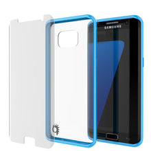 Load image into Gallery viewer, S7 Edge Case Punkcase® LUCID 2.0 Light Blue Series w/ PUNK SHIELD Screen Protector | Ultra Fit (Color in image: light blue)
