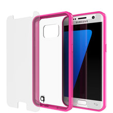 Load image into Gallery viewer, S7 Case Punkcase® LUCID 2.0 Pink Series w/ PUNK SHIELD Glass Screen Protector | Ultra Fit (Color in image: clear)