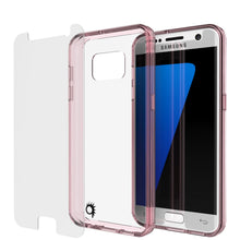 Load image into Gallery viewer, S7 Case Punkcase® LUCID 2.0 Crystal Pink Series w/ PUNK SHIELD Glass Screen Protector | Ultra Fit (Color in image: crystal black)