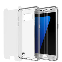 Load image into Gallery viewer, S7 Case Punkcase® LUCID 2.0 Clear Series w/ PUNK SHIELD Glass Screen Protector | Ultra Fit (Color in image: black)