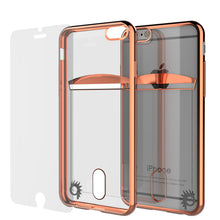 Charger l'image dans la galerie, iPhone 6s/6 Case, PUNKCASE® LUCID Rose Gold Series | Card Slot | SHIELD Screen Protector | Ultra fit (Color in image: Gold)