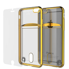 Charger l'image dans la galerie, iPhone 6s+ Plus/6+ Plus Case, PUNKCASE® LUCID Gold Series | Card Slot | SHIELD Screen Protector (Color in image: Balck)