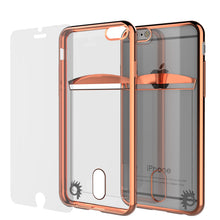 Charger l'image dans la galerie, iPhone 6s+ Plus/6+ Plus Case, PUNKCASE® LUCID Rose Gold Series | Card Slot | SHIELD Screen Protector (Color in image: Gold)