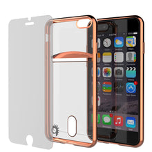 Charger l'image dans la galerie, iPhone 7+ Plus Case, PUNKCASE® LUCID Rose Gold Series | Card Slot | SHIELD Screen Protector (Color in image: Gold)