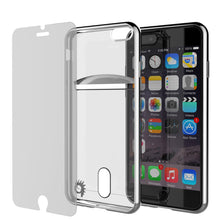 Charger l'image dans la galerie, iPhone 7+ Plus Case, PUNKCASE® LUCID Silver Series | Card Slot | SHIELD Screen Protector | Ultra fit (Color in image: Gold)
