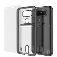 Charger l'image dans la galerie, LG G5 Case, PUNKCASE® Black LUCID Series | Card Slot | PUNK SHIELD Screen Protector | Ultra Fit (Color in image: Balck)