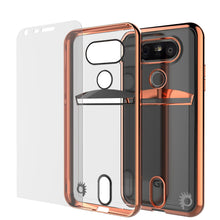 Charger l'image dans la galerie, LG G5 Case, PUNKCASE® Rose Gold LUCID  Series | Card Slot | PUNK SHIELD Screen Protector (Color in image: Silver)