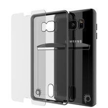 Charger l'image dans la galerie, Galaxy Note 5 Case, PUNKCASE® LUCID Black Series | Card Slot | SHIELD Screen Protector | Ultra fit (Color in image: Balck)