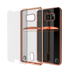 Charger l'image dans la galerie, Galaxy S6 EDGE Case, PUNKCASE® LUCID Rose Gold Series | Card Slot | SHIELD Screen Protector (Color in image: Gold)