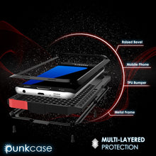 Charger l'image dans la galerie, Galaxy S7 EDGE Case, PUNKcase Metallic Black Shockproof Slim Metal Armor Case (Color in image: silver)