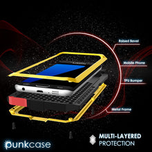 Load image into Gallery viewer, Galaxy S7 EDGE Case, PUNKcase Metallic Neon Shockproof Slim Metal Armor Case (Color in image: black)