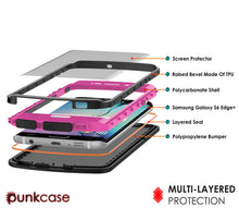 Load image into Gallery viewer, Galaxy s6 EDGE Plus Waterproof Case, Punkcase StudStar Pink Shock/DirtProof | Lifetime Warranty (Color in image: black)